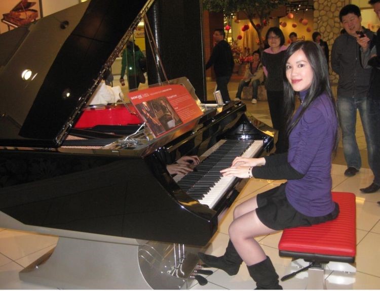BAH Music Teacher Josie performs at a Special Event on a Fazioli Piano